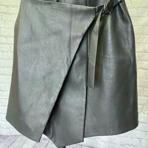 BCBGMaxAzria Asymmetrical Charcoal Skirt